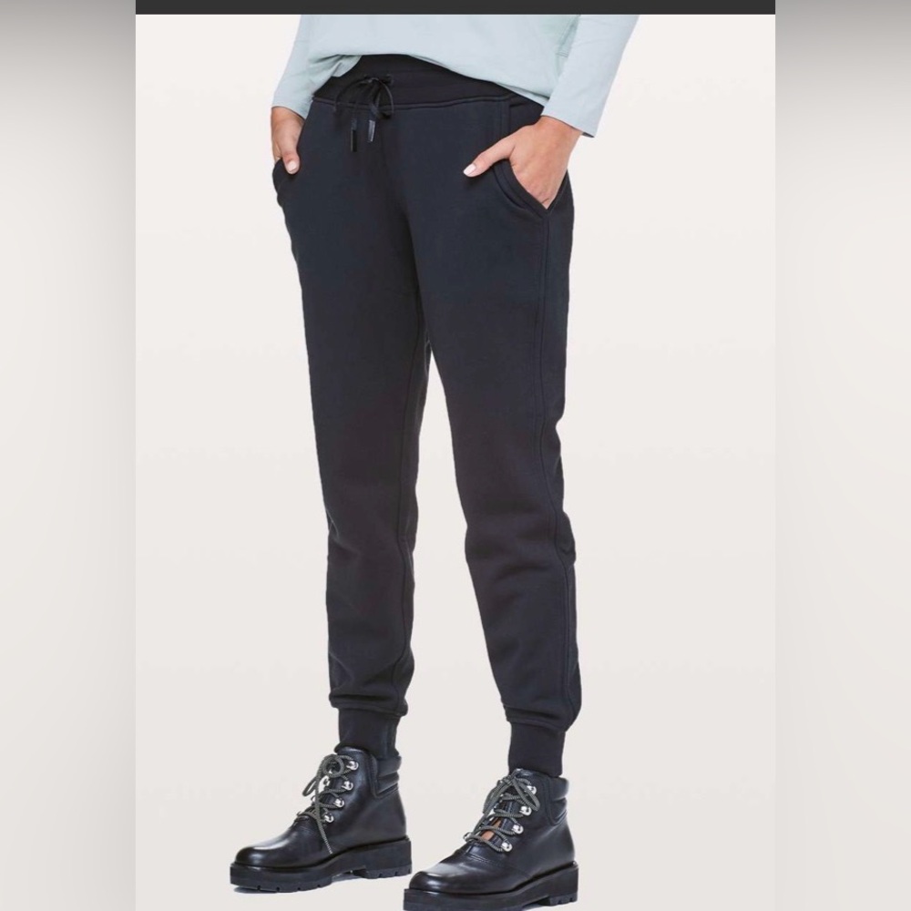 LULULEMON WARM DOWN JOGGER II BLACK SIZE 14